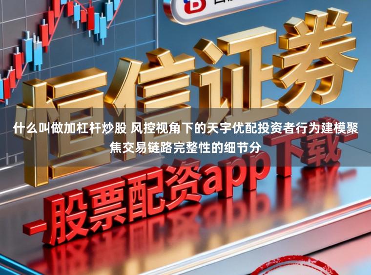 什么叫做加杠杆炒股 风控视角下的天宇优配投资者行为建模聚焦交易链路完整性的细节分