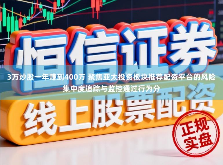 3万炒股一年赚到400万 聚焦亚太投资板块推荐配资平台的风险集中度追踪与监控通过行为分