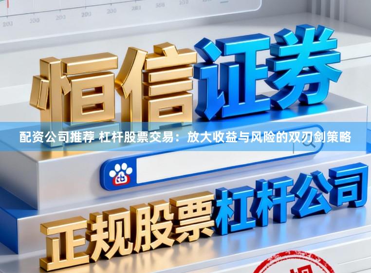 配资公司推荐 杠杆股票交易:放大收益与风险的双刃剑策略